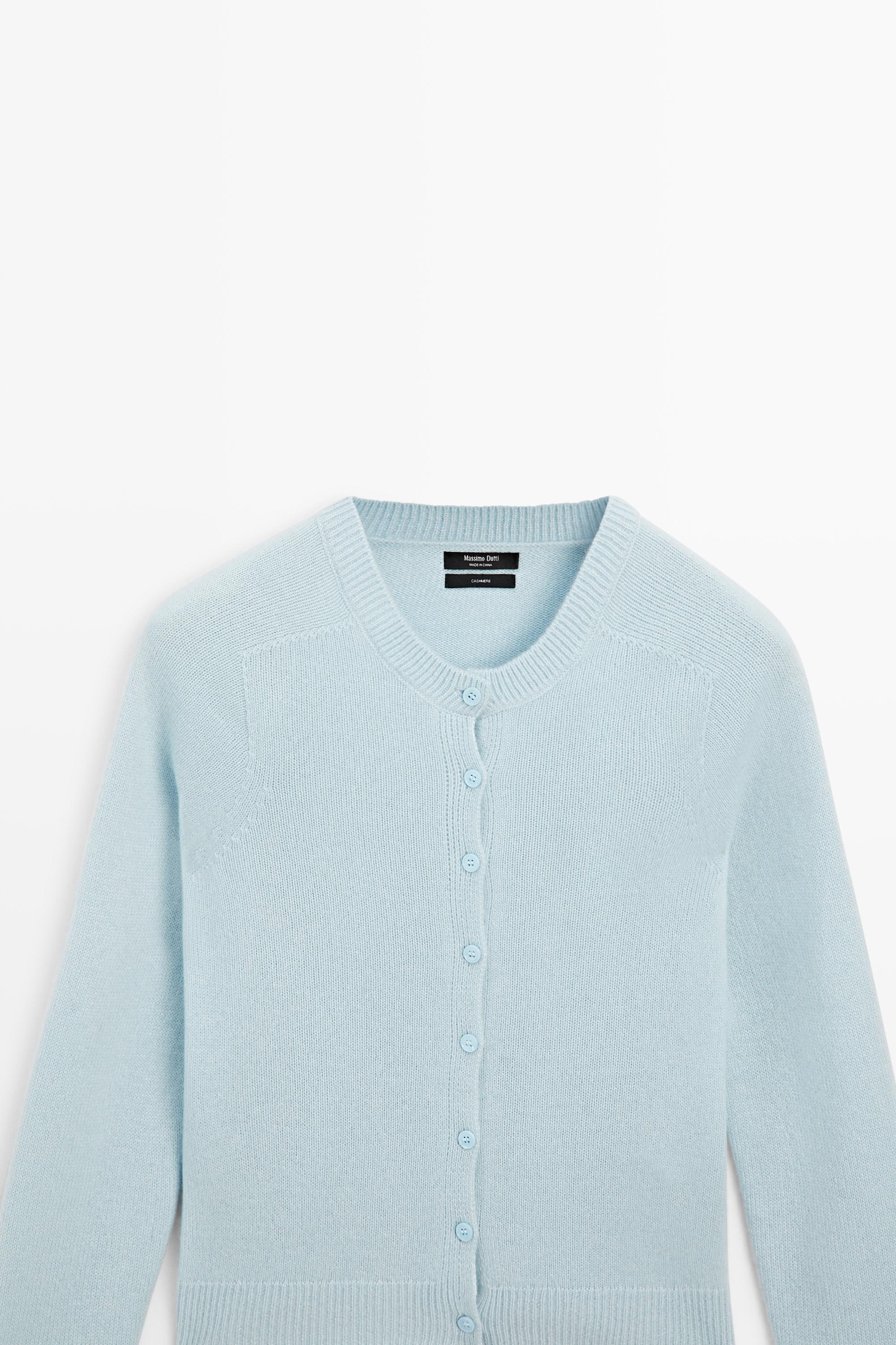 Cardigan court 100 % cachemire